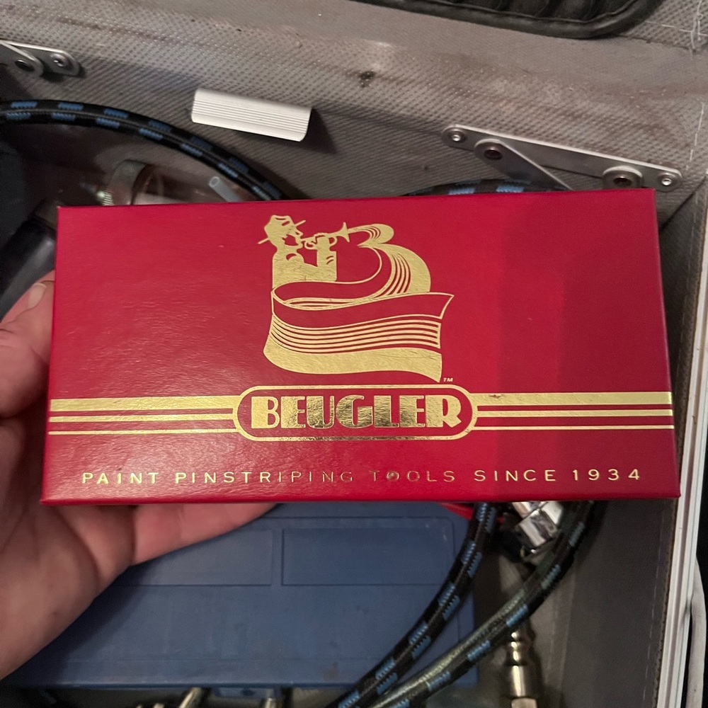 Beugler Red Pinstriping Tool Box